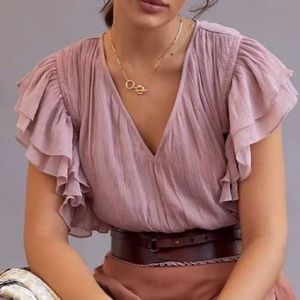 Smocked Ruffle Blouse | Anthropologie